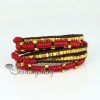 best friend friendship wrap bracelets gold nugget beads beaded cotton cord multi layer bracelet design B
