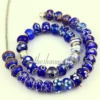 blue lampwork glass european beads for fit charms bracelets blue