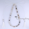 boho necklace with tassel gypsy jewelry wholesale boho jewellery bohemian necklaces spiritual healing jewelry design E