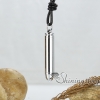bullet genuine leather metal stainless steel necklaces with pendants design A