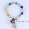 chakra bracelet with tassel aromatherapy bracelet 7 chakra healing jewelry tree of life jewellery malas for sale design C