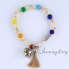 chakra bracelet with tassel aromatherapy bracelet 7 chakra healing jewelry tree of life jewellery malas for sale design D