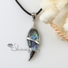 chili pepper olive rainbow abalone oyster seashell mother of pearl oyster sea shell silver plated necklaces pendants design D