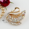 classic swan rhinestone scarf brooch pin jewelry design C