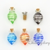 cone foil murano glass handmade murano glassminiature perfume bottlespet memorial jewelryashes pendant assorted