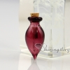 cone murano glass hand craft lampwork glassbottle pendantremembrance jewelrykeepsake cremation urns design E