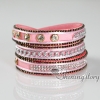 crystal bracelets rhinestone bling bling bracelet wrist bands leather bracelets design B