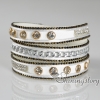crystal bracelets rhinestone bling bling bracelet wrist bands leather bracelets design G