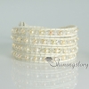 crystal freshwater pearl bracelets wristbands beaded leather wrap bracelets multi layer bracelets design D