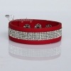 crystal rhinestone slake bracelets pu leather bracelets wristbands bling bling wrap bracelets arm band design A