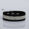 crystal rhinestone slake bracelets pu leather bracelets wristbands bling bling wrap bracelets arm band design D
