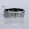 crystal rhinestone slake bracelets pu leather bracelets wristbands bling bling wrap bracelets arm band design E