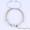 cultured freshwater pearl bracelet macrame drawstring bracelets bohemian style jewelry boho jewellery uk design C