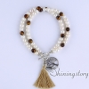 cultured freshwater pearl bracelet tree of life charm bracelet yoga jewelry boho jewelry wholesale design C