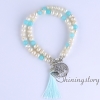 cultured freshwater pearl bracelet tree of life charm bracelet yoga jewelry boho jewelry wholesale design F