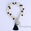 cultured freshwater pearl bracelet tree of life charm bracelet yoga jewelry boho jewelry wholesale design G