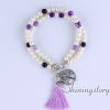 cultured freshwater pearl bracelet tree of life charm bracelet yoga jewelry boho jewelry wholesale design I