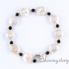 cultured freshwater pearl bracelet with pearl stretch bracelets handmade boho jewelry freshwater pearl jewellery design E