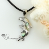 dolphin rainbow abalone shell mother of pearl necklaces pendants design B