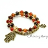 om bracelet ohm jewelry double layer wrap bracelets semi precious stone beaded bracelets prayer beads inspired design M