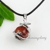 dragon ball semi precious stone agate opal tigereye amethyst jade rose quartz necklaces pendants design C
