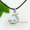 dragon ball semi precious stone agate opal tigereye amethyst jade rose quartz necklaces pendants design D
