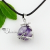dragon ball semi precious stone agate opal tigereye amethyst jade rose quartz necklaces pendants design F