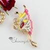 enameled butterfly rhinestone scarf brooch pin jewelry design B