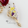 enameled butterfly rhinestone scarf brooch pin jewelry design C