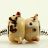 european animal murano glass beads for fit charms bracelets brown