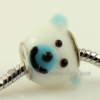 european bear murano glass beads for fit charms bracelets light blue