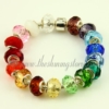 european crystal big hole beads for fit charms bracelets assorted