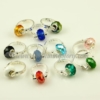 european crystal large hole beads finger rings jewelry assorted