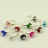 european crystal beads free size finger rings jewelry assorted