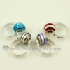 european foil lines murano glass beads finger rings jewelry assorted