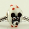 european lampwork glass beads for fit charms bracelets white