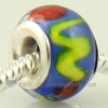 european murano glass beads for fit charms bracelets light blue