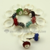 european rhinestone beads free size finger rings jewelry assorted