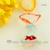 fish lampwork murano glass necklaces pendants jewelry orange