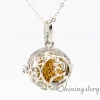 flower ball metal volcanic stone aroma stone essential oil necklace diffuser pendant locket necklace wholesale essential oil necklaces design D