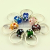 flower murano glass european beads finger rings jewelry assorted