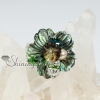 flower sea water rainbow abalone white yellow penguin oyster shell mother of pearl rhinestone finger rings design B