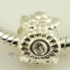 flower silver plated european style charms fit for bracelets silver