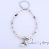 freshwater pearl bracelet simple pearl bracelet with semi precious stone white pearls jewellery pearls wedding jewelry design F