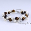 freshwater pearl bracelet with semi precious stone handmade boho jewelry bohemian chic jewelry design D