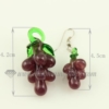 fruits venetian murano glass pendants and earrings jewelry design B