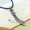 genuine leather antiquity silver knife pendant adjustable long necklaces design F