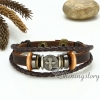 genuine leather bracelets with charms charm bracelet handmade macrame bracelet design E