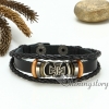 genuine leather bracelets with charms charm bracelet handmade macrame bracelet design F