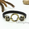 genuine leather bracelets woven bracelet skull bracelet macrame bracelet design I